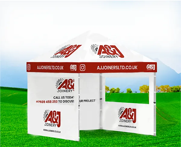 branded tent, canopy gazebo in green field outdoor exhibition idea- Graphics design by iamsaidur (1)