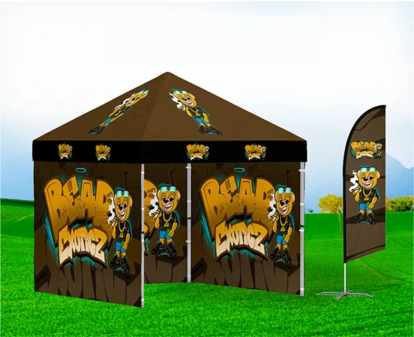branded tent, canopy gazebo in green field outdoor exhibition idea- Graphics design by iamsaidur (18)